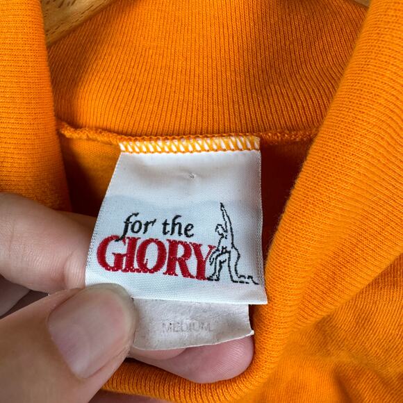 Vintage Tennessee Lady Vols Shirt Sz Medium Orange Long Sleeve Embroidered NCAA - Picture 3 of 9